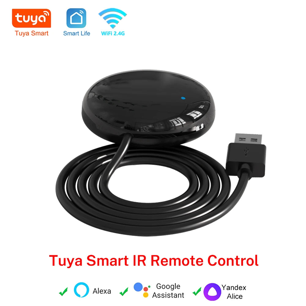 Tuya Smart Wifi IR Controle Universal Infravermelho– Universal Remote for TV/AC, Works with Alexa, Google & Yandex