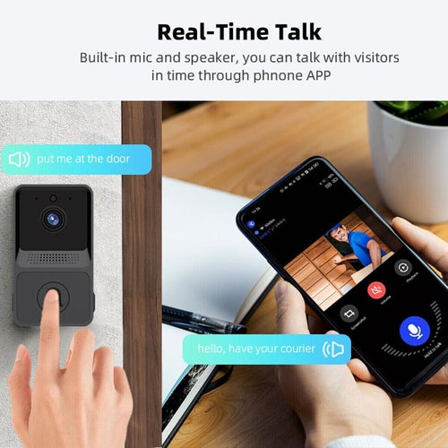 Timbre Inteligente WiFi con Cámara y Video Intercomunicador