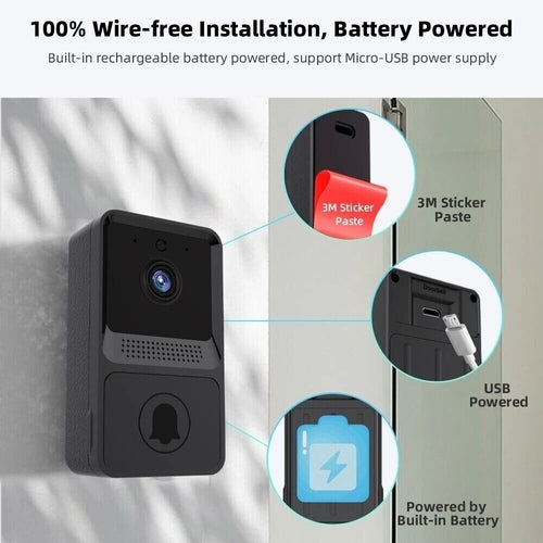Timbre Inteligente WiFi con Cámara y Video Intercomunicador