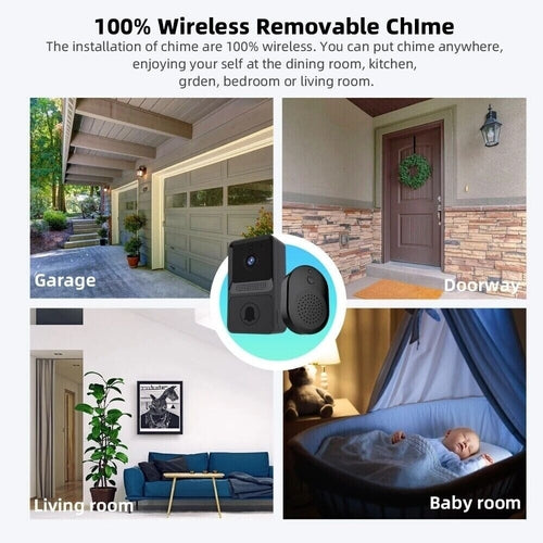 Timbre Inteligente WiFi con Cámara y Video Intercomunicador