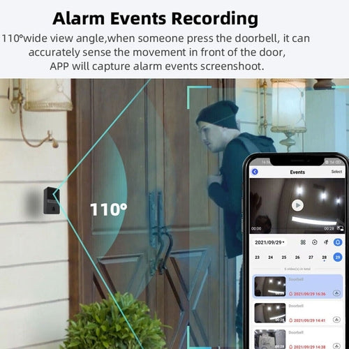 Timbre Inteligente WiFi con Cámara y Video Intercomunicador