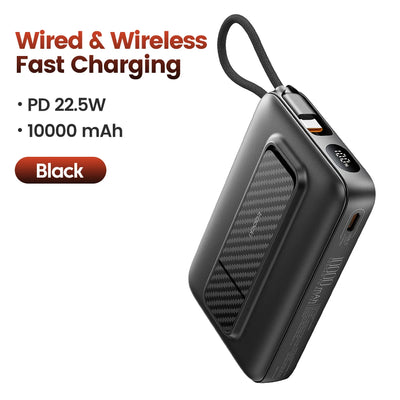 Powerbank 10000Mah Magnetic Wirelss 15W USB C PD 22.5W Fast Charge for Iphone 16 15 14 13 Portable Power Bank for Magsafe