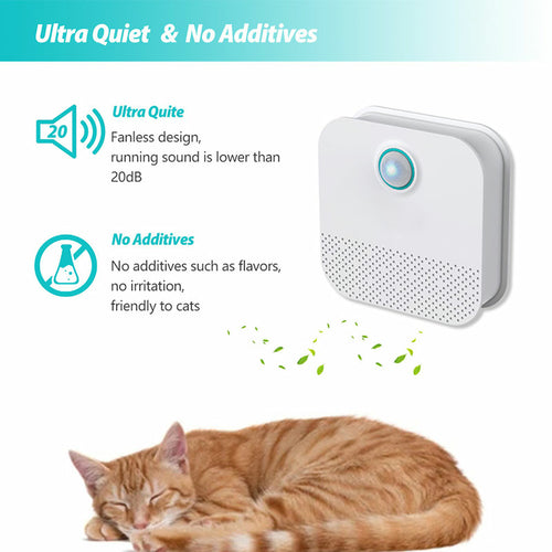Purificador de Olores Inteligente para Caja de Arena de Gatos y Perros