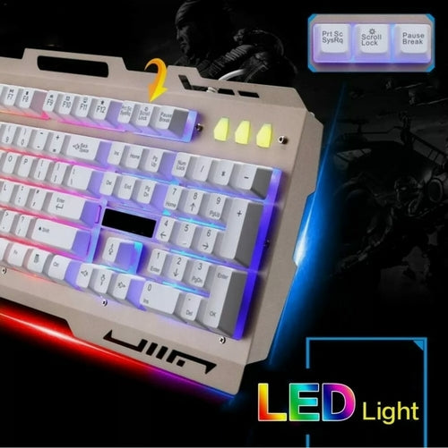 Kit Teclado y Mouse Gamer USB Ninja Dragons Premium NX900 con Cable