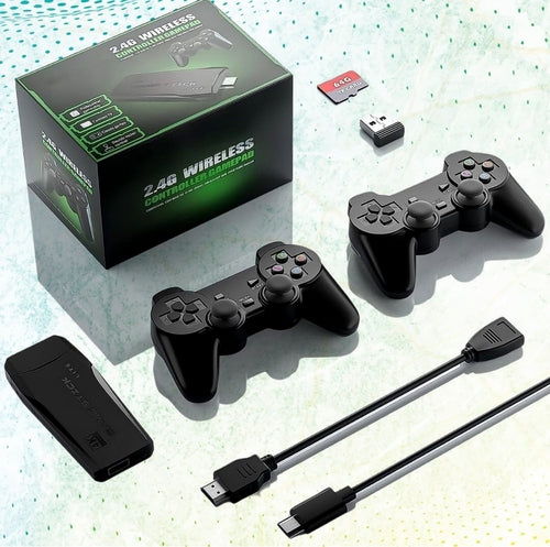 Control Inalámbrico Gaming con 10,000 Juegos Incluidos
