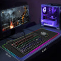 Mousepad Gamer RGB Ninja Dragons - Tamaño Grande con Luz 1 Toque