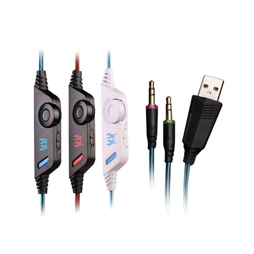 NVR NinjaBeat G21Z – Audífonos Gamer LED con Vibración Háptica